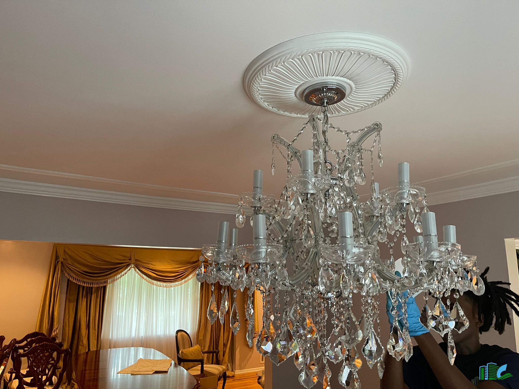Crystal Chandelier cleaning services