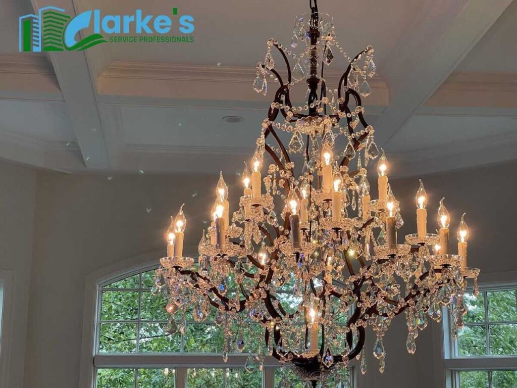 residential chandelier cleaning service